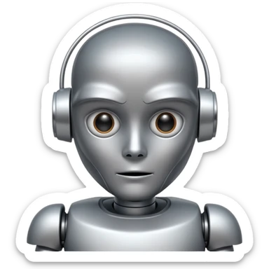 a stupid ai robot  sticker