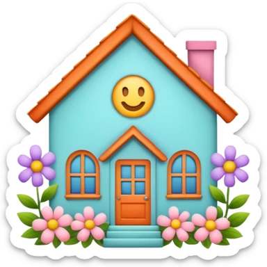 house made flowers sticker