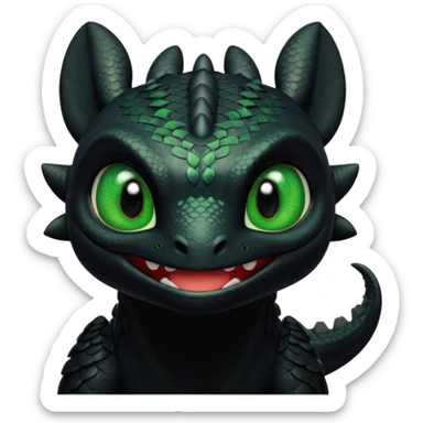 Toothless from how to train your dragon sticker
