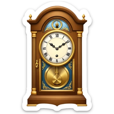 grandfather clock sticker