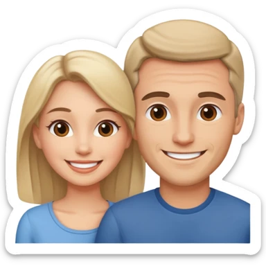 beautiful loving couple sticker