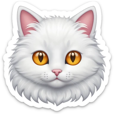 Cat with star eyes sticker