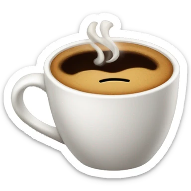 Coffee sticker