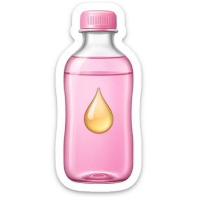 JOHNSON'S Baby oil pink bottle sticker