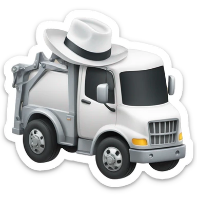 tow truck with white cowboy hat sticker