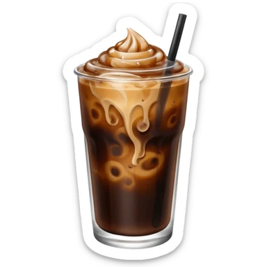 Iced coffee sticker