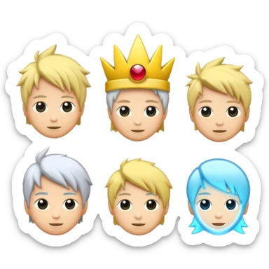 luzes japonesas roxas e ciano sticker