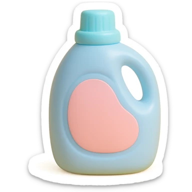 bottle of laundry detergent sticker