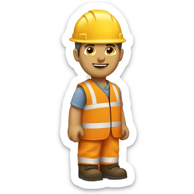 Cône chantier sticker