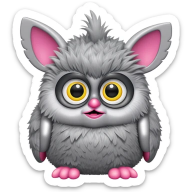1st generation grey furby 1990’s sticker