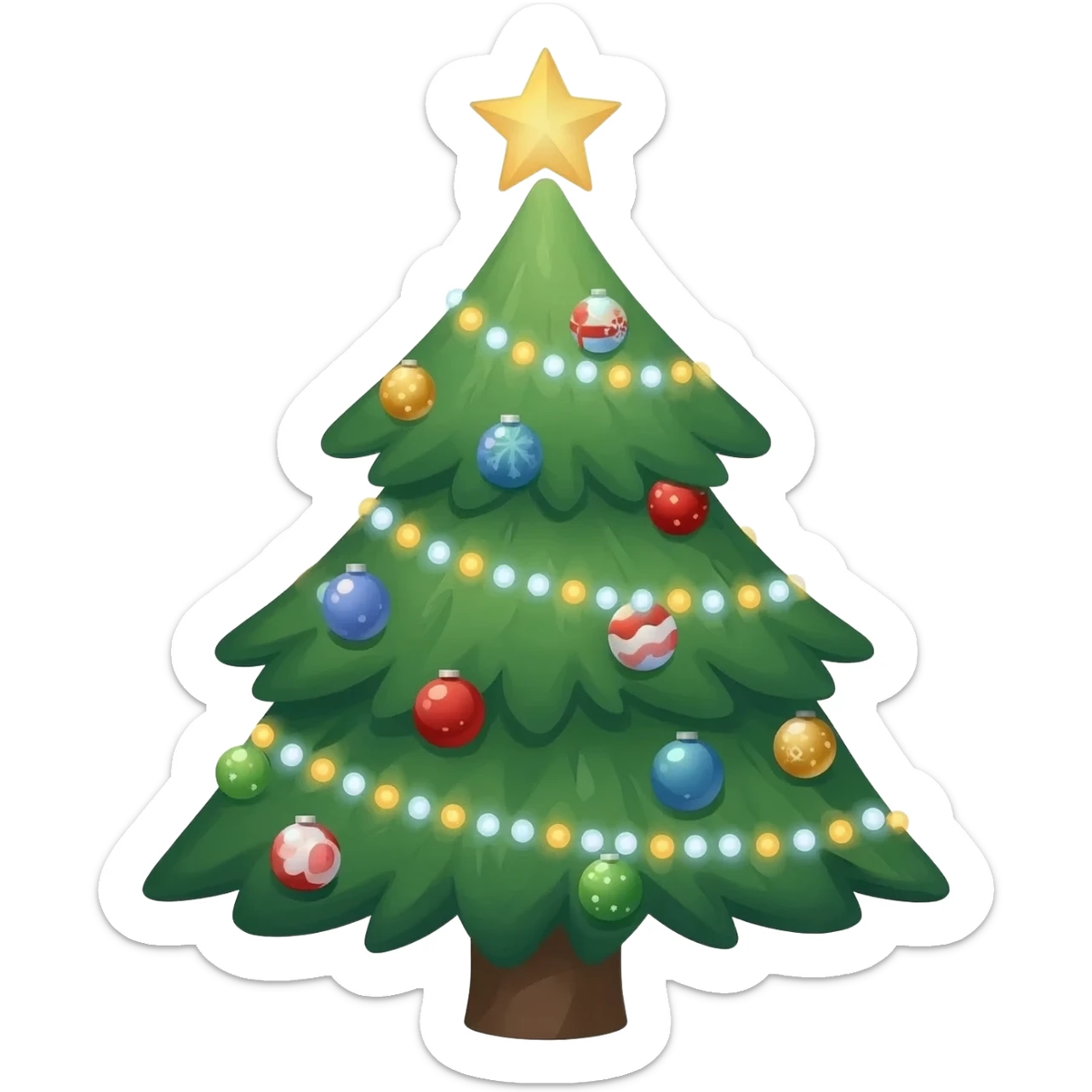 christmas tree sticker