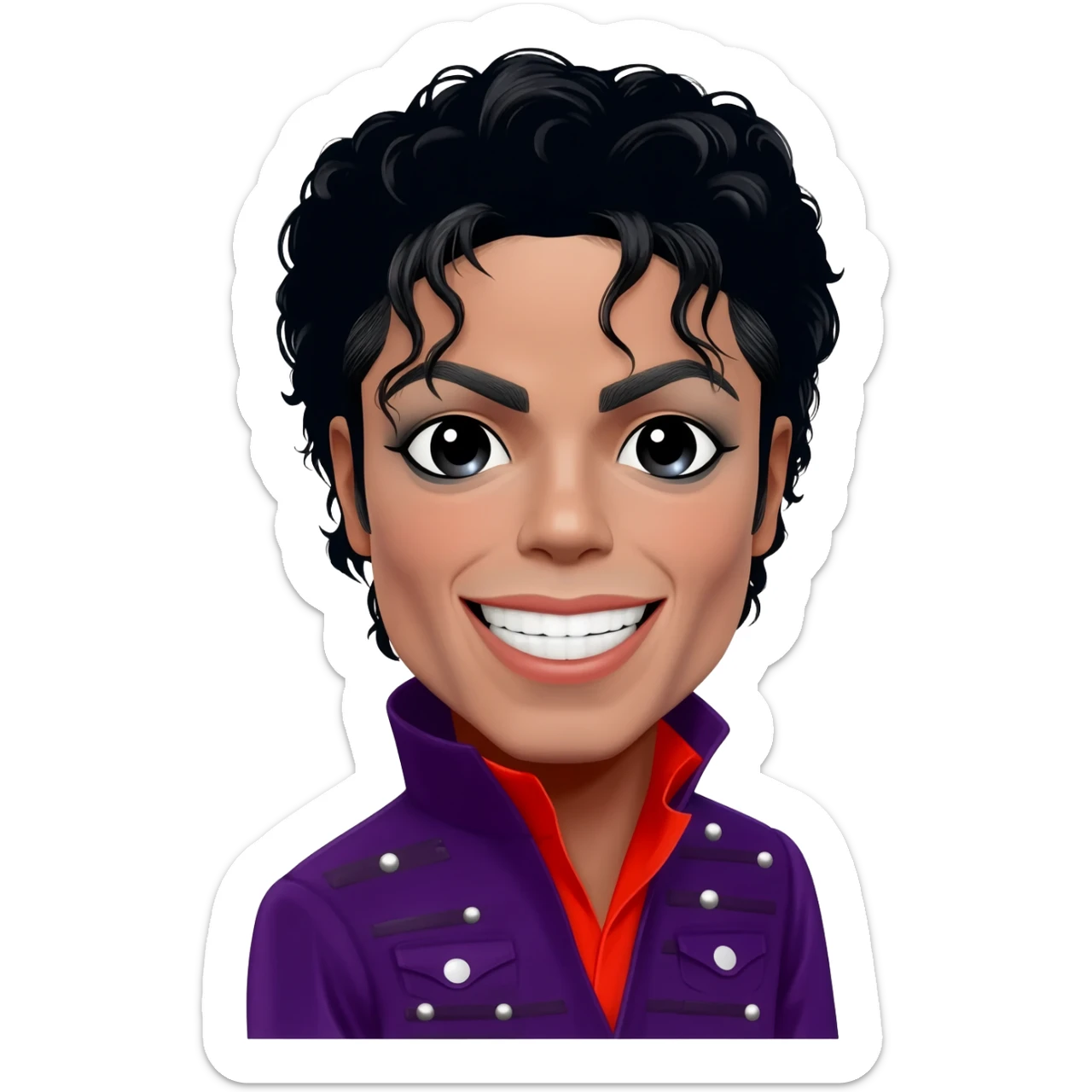 Michael Jackson saying hehe sticker