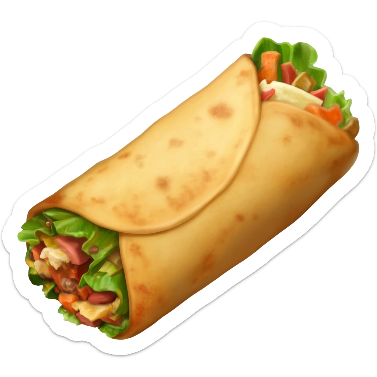 Burrito sticker