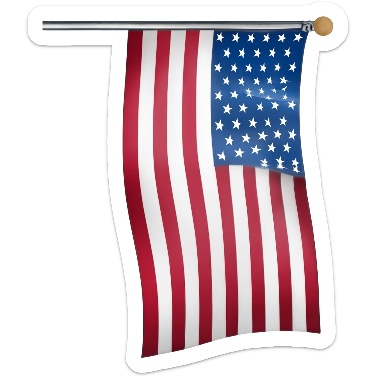 upside down US flagupside down US flag sticker