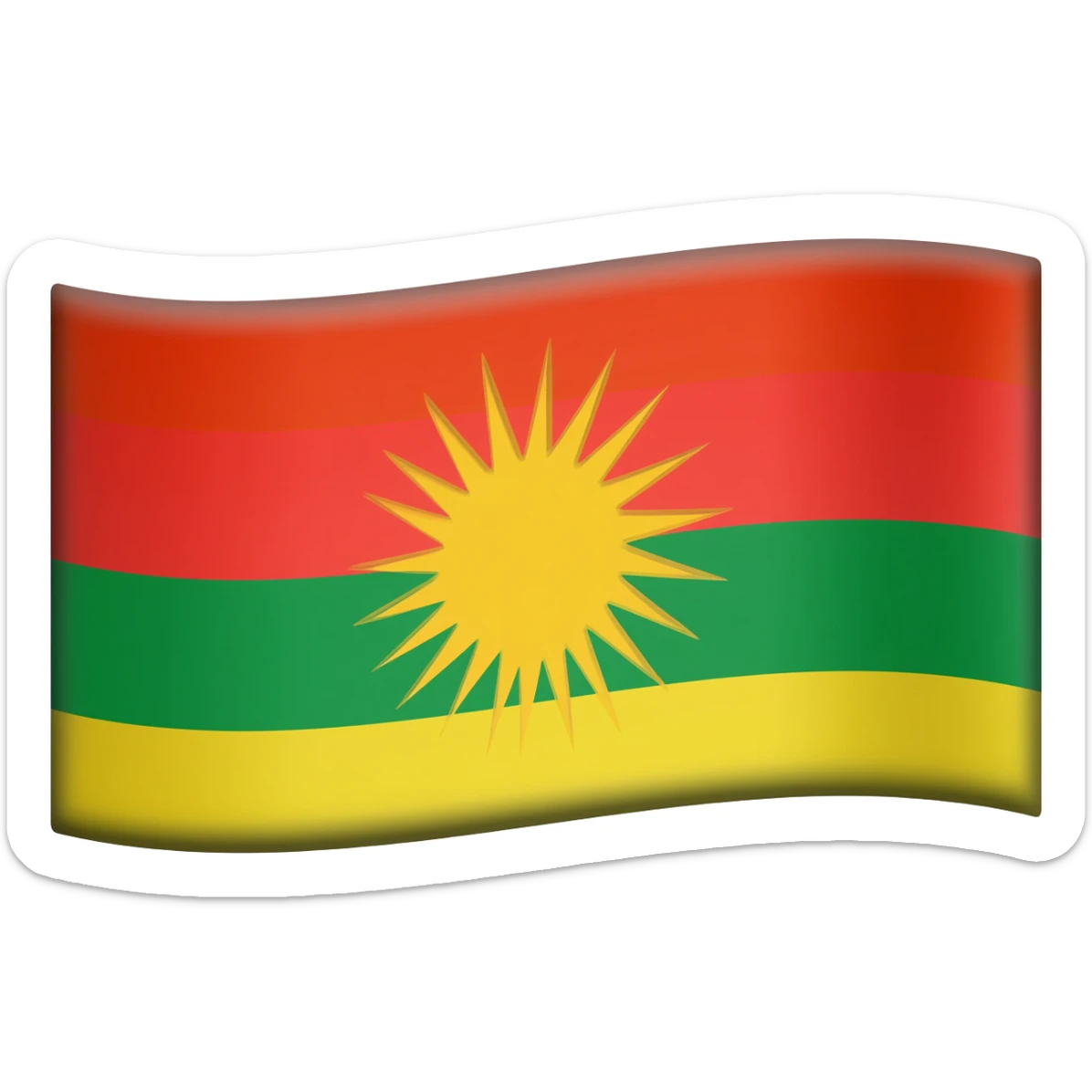 Kurdistan emoji flag sticker