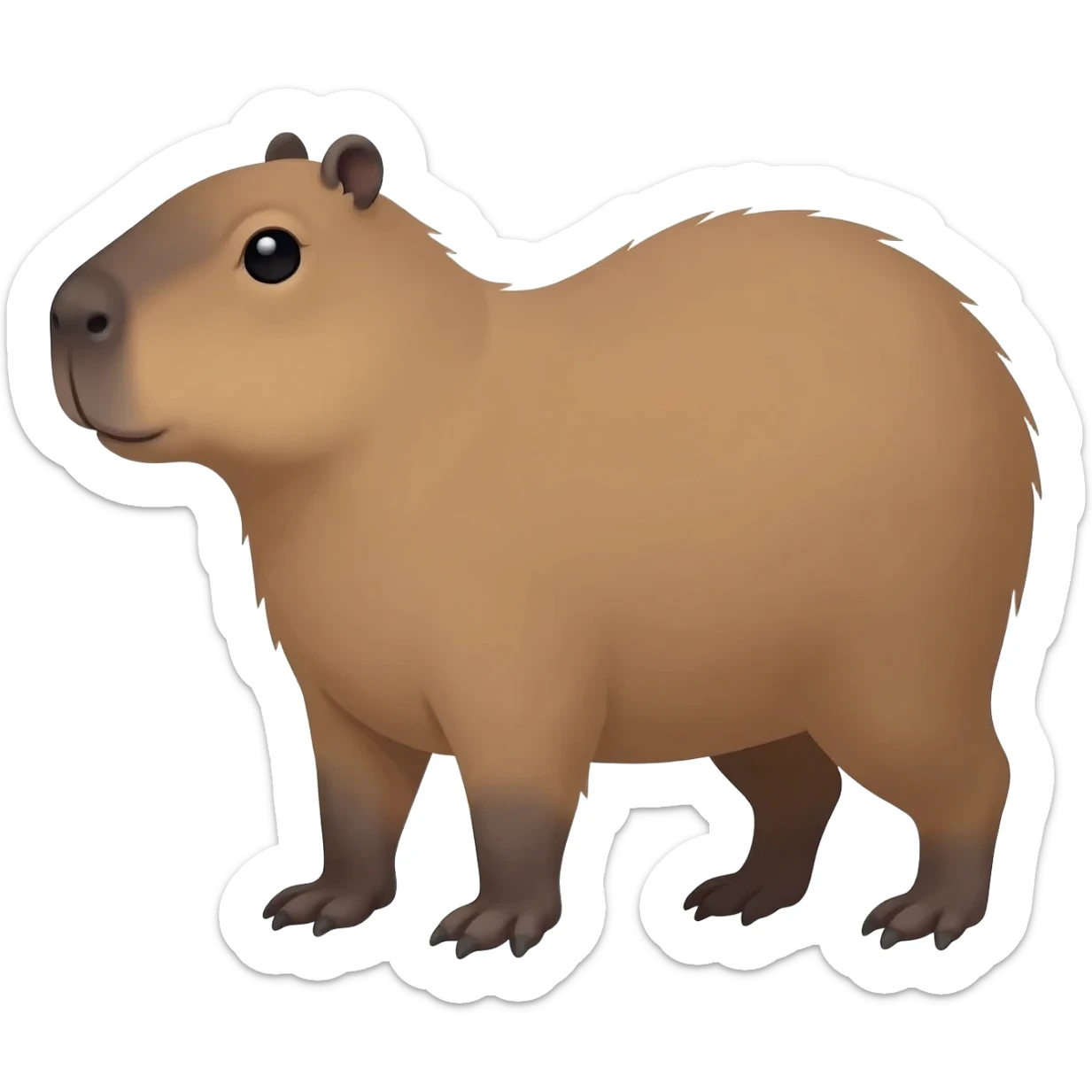 Capybara whit joint sticker