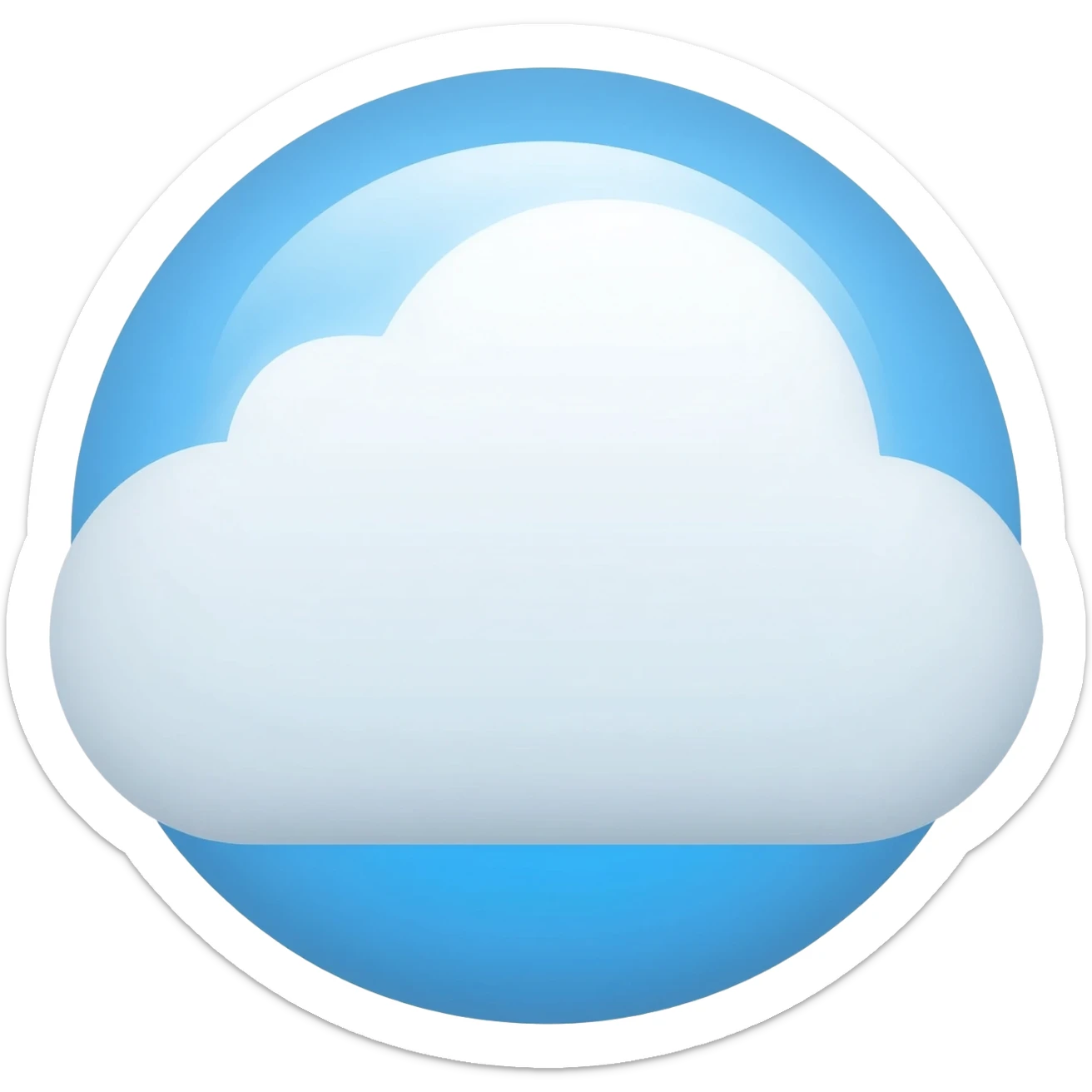 cloud storage sticker