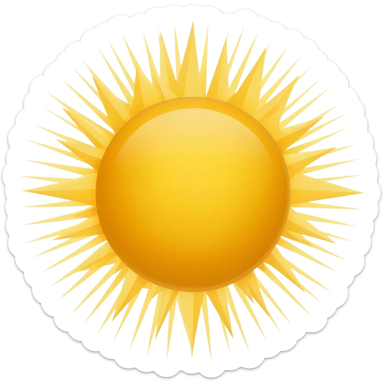 sun rays sticker