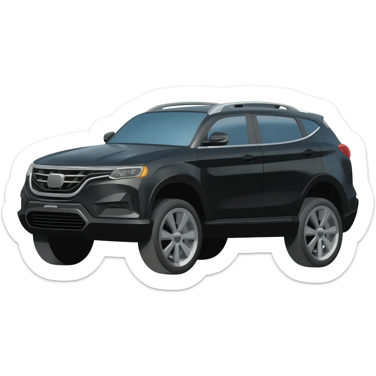 Black suv sticker