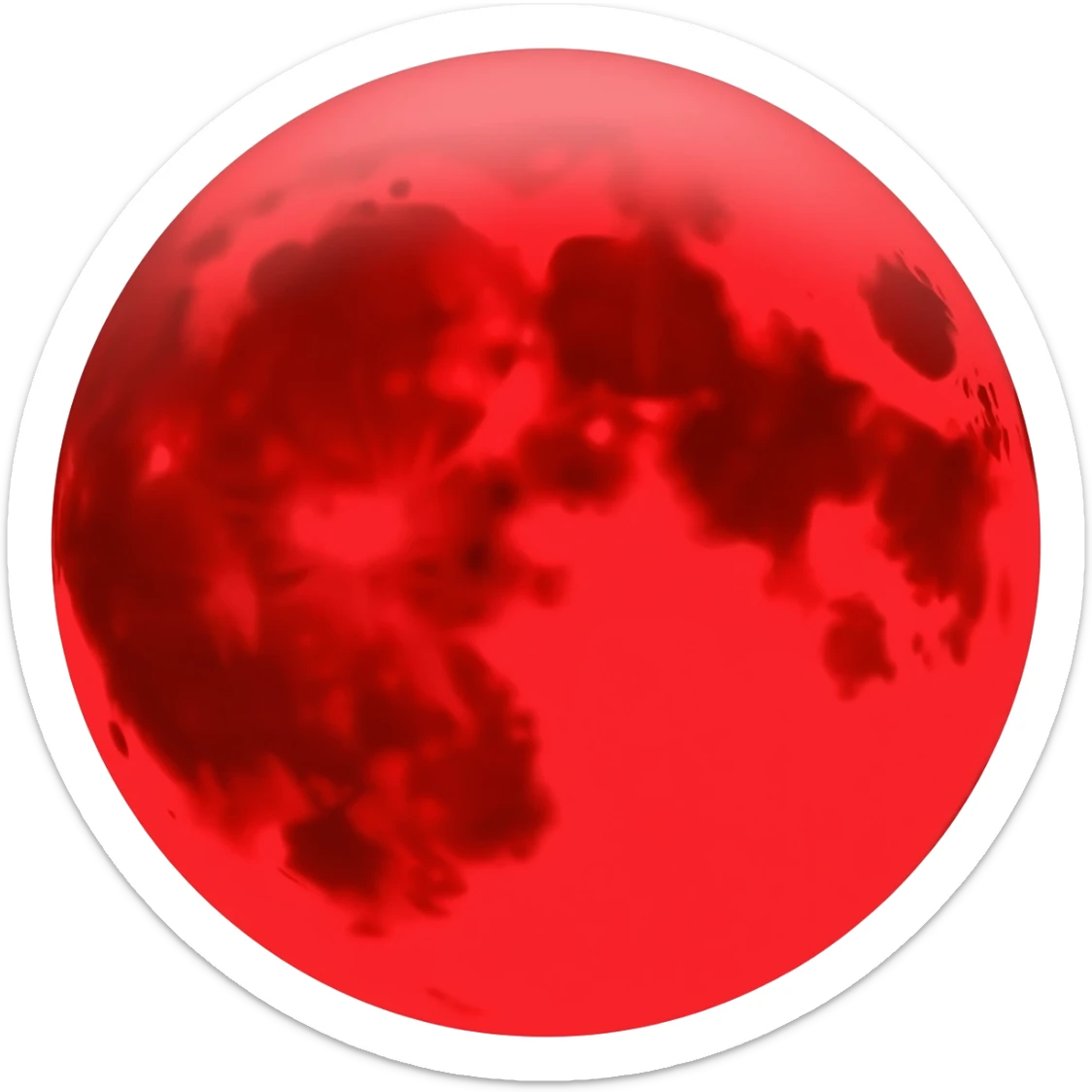 red moon sticker