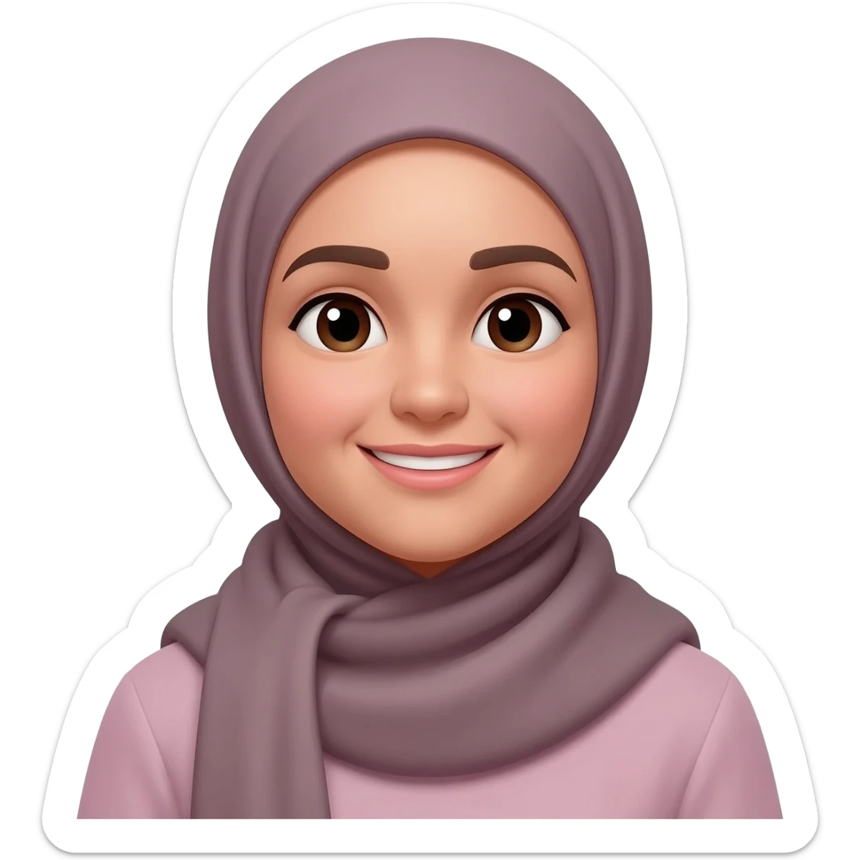 hijab women speaking sticker