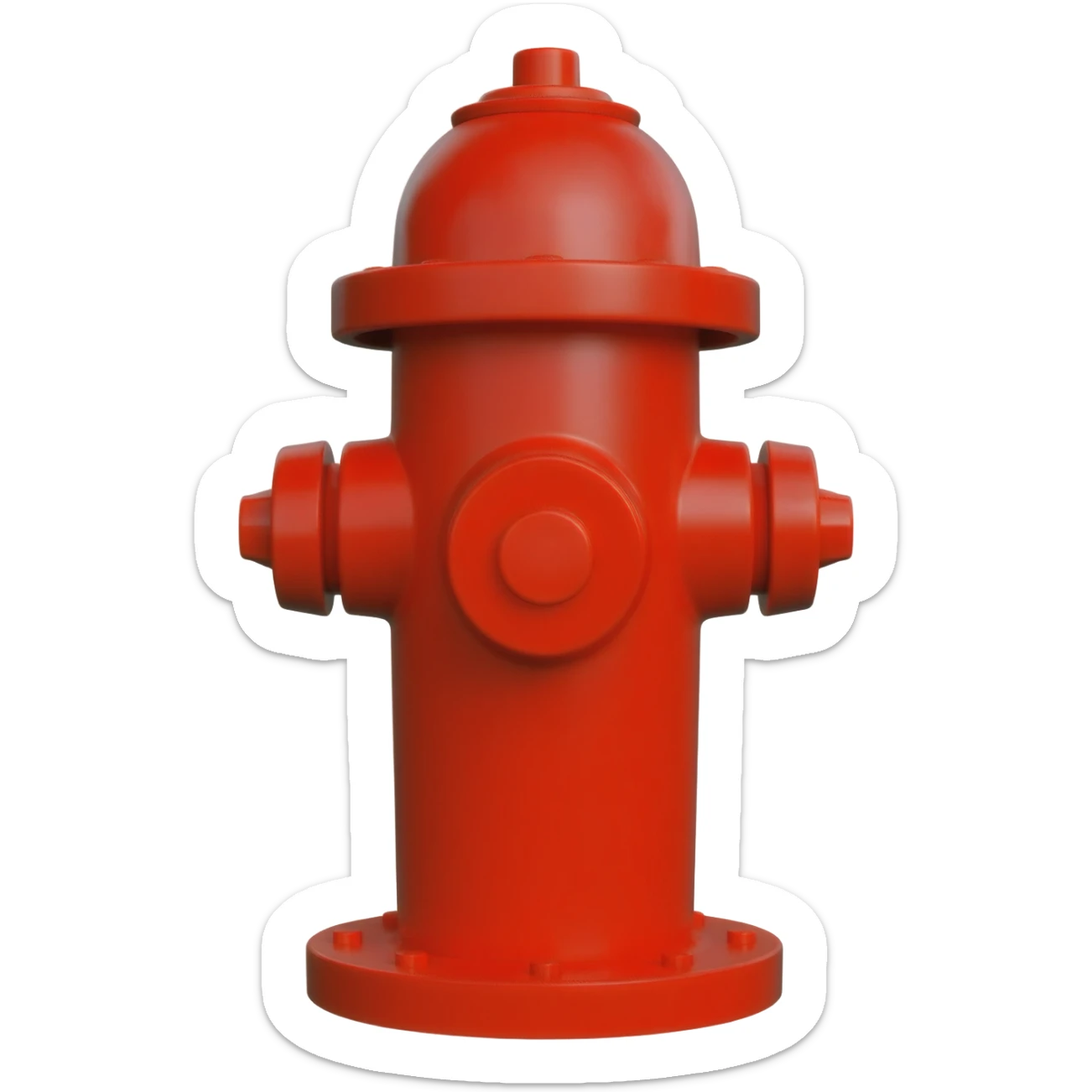 Fire hydrant sticker