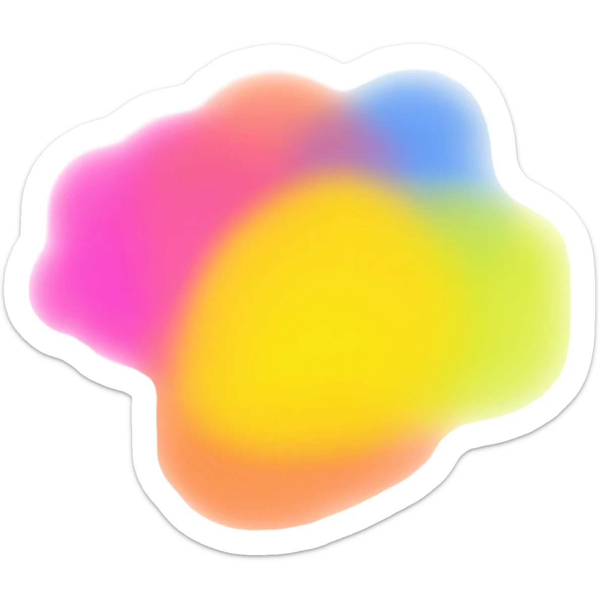 Holi colours sticker