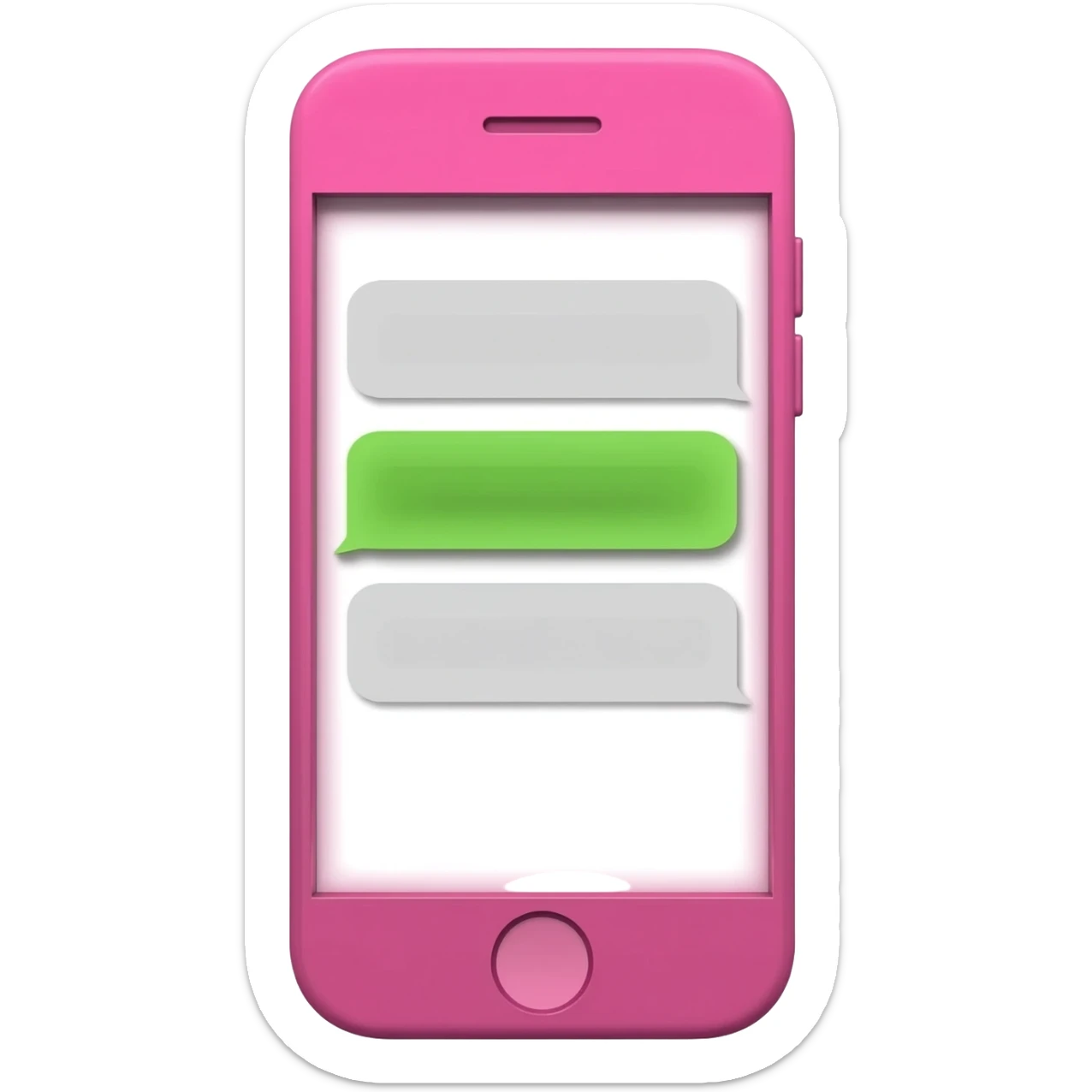 highlight my message with a pink phone sticker