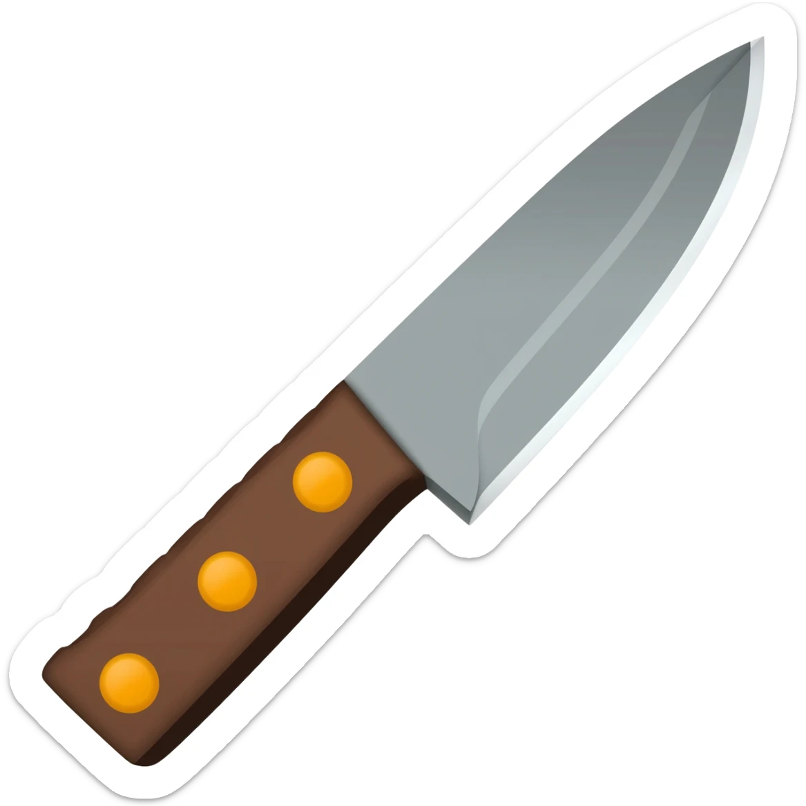 a KNIFE WITH very basic iconography sticker