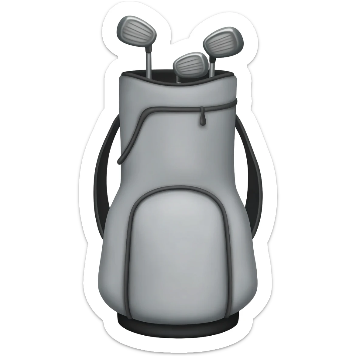 golf bag with white background sticker