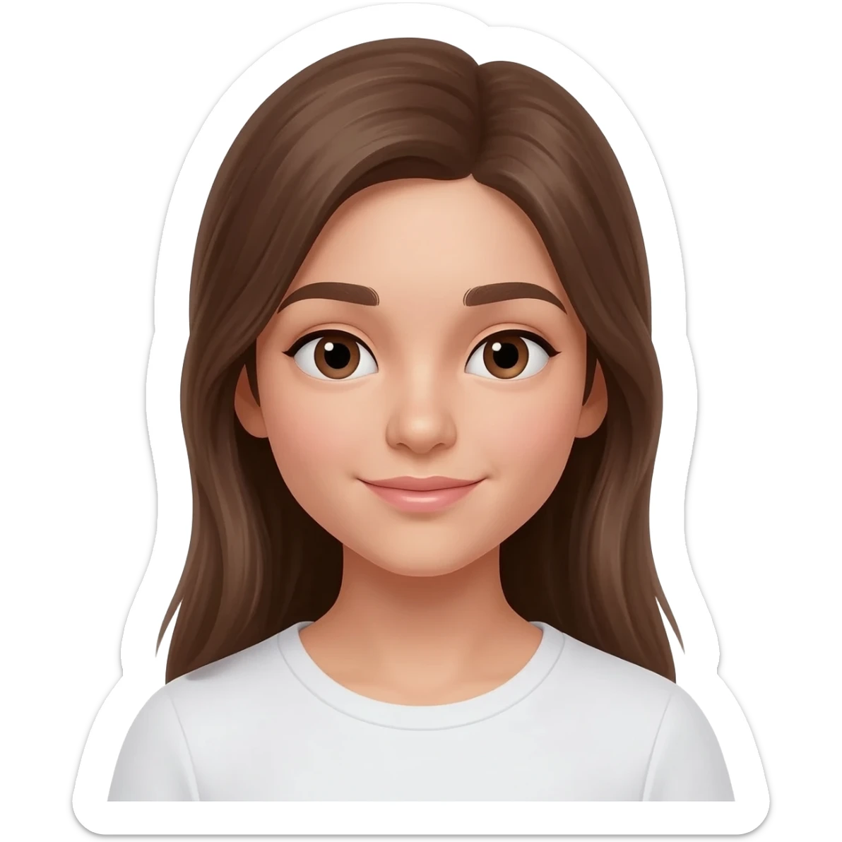 girl ready for dermatology sticker