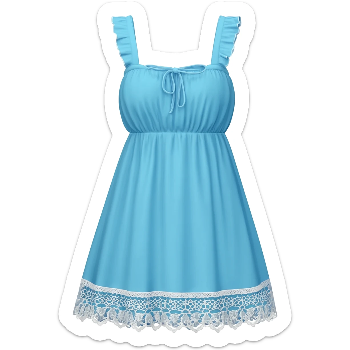 light blue dress sticker