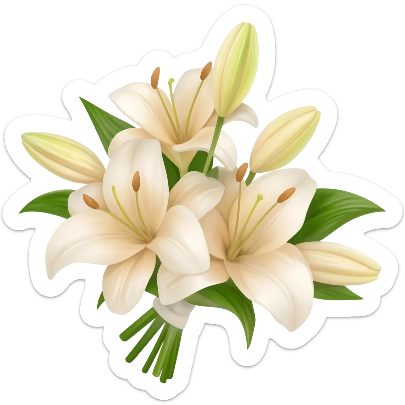 БАБОЧКА ИЗ ЛИЛИЙ sticker