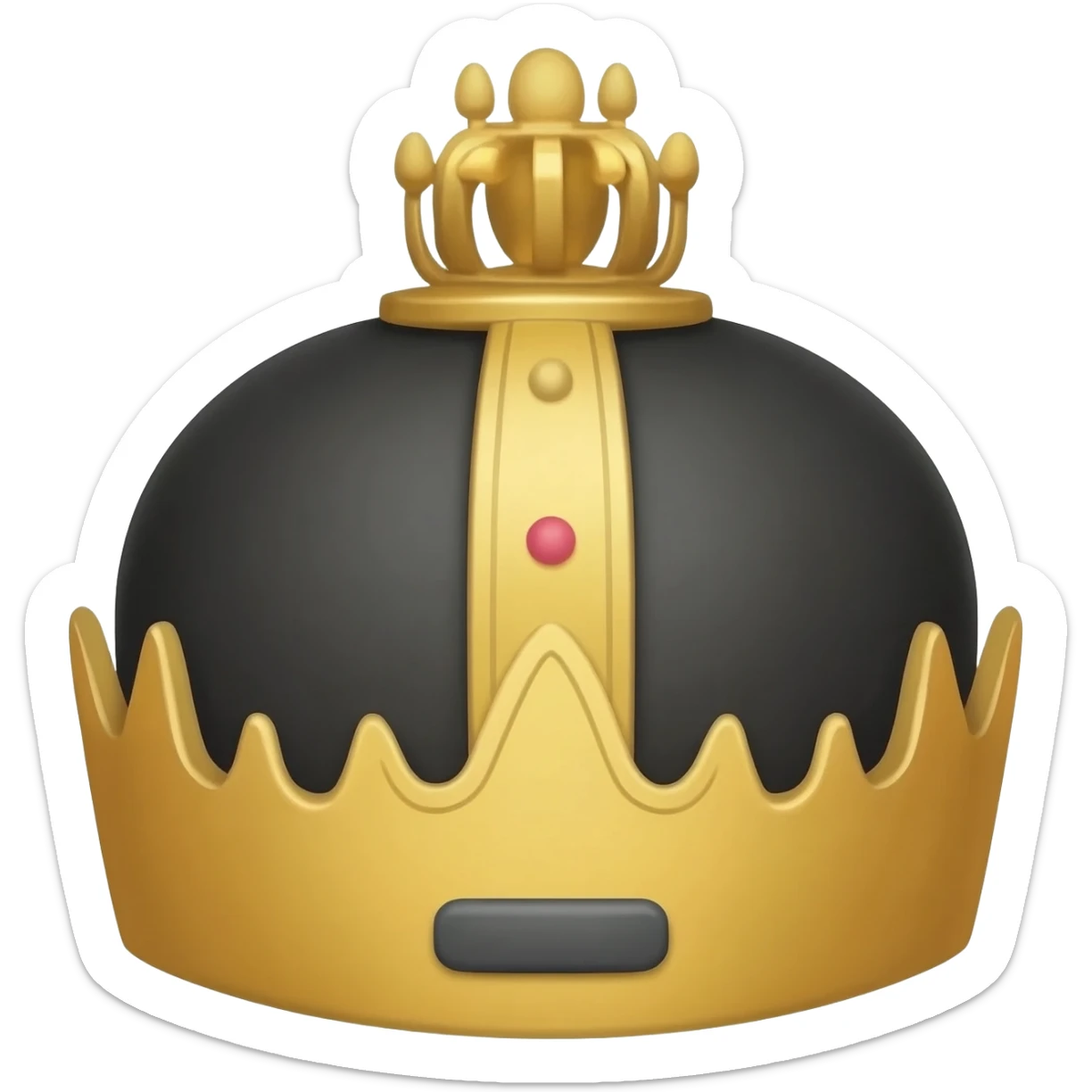 king hat korean style sticker