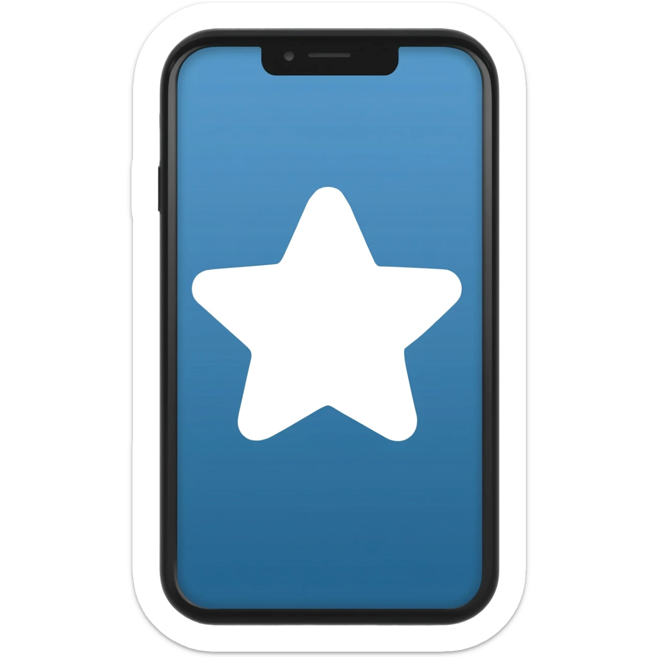star white emoji iphone sticker