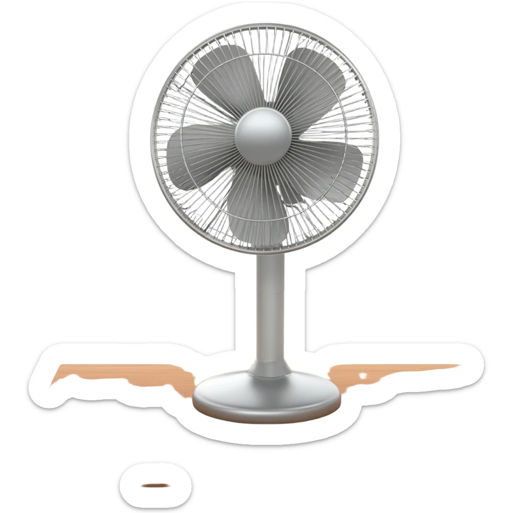 Table fan sticker