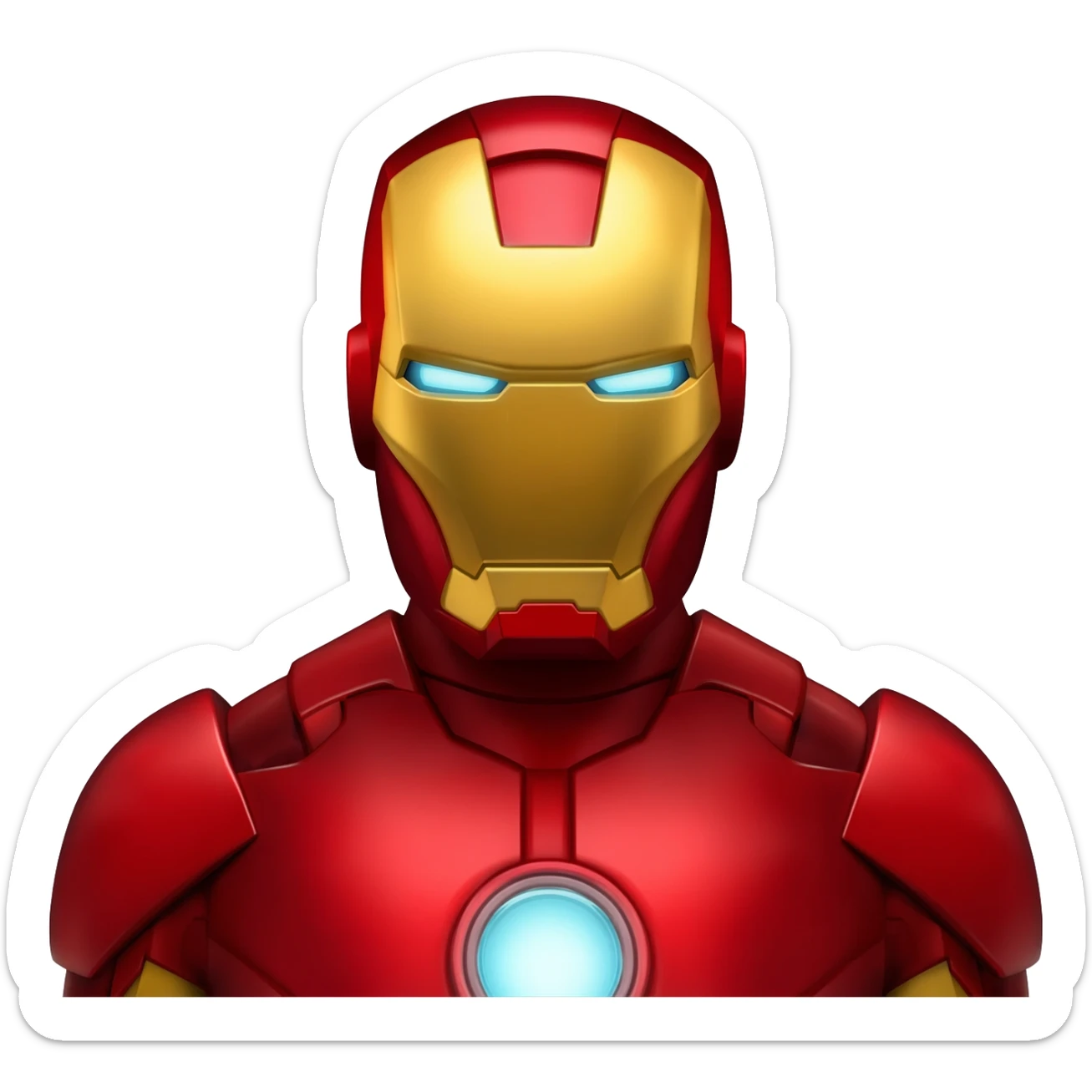 Iron man realistic image sticker
