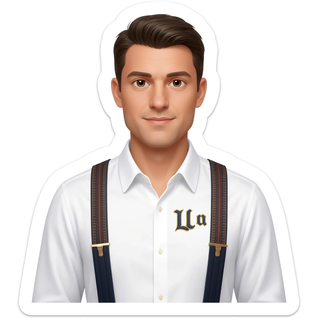the white Spanish promoter. His preferred look—suspenders and fine Italian shirts embroidered with his initials—broadcast his upper-class background sticker