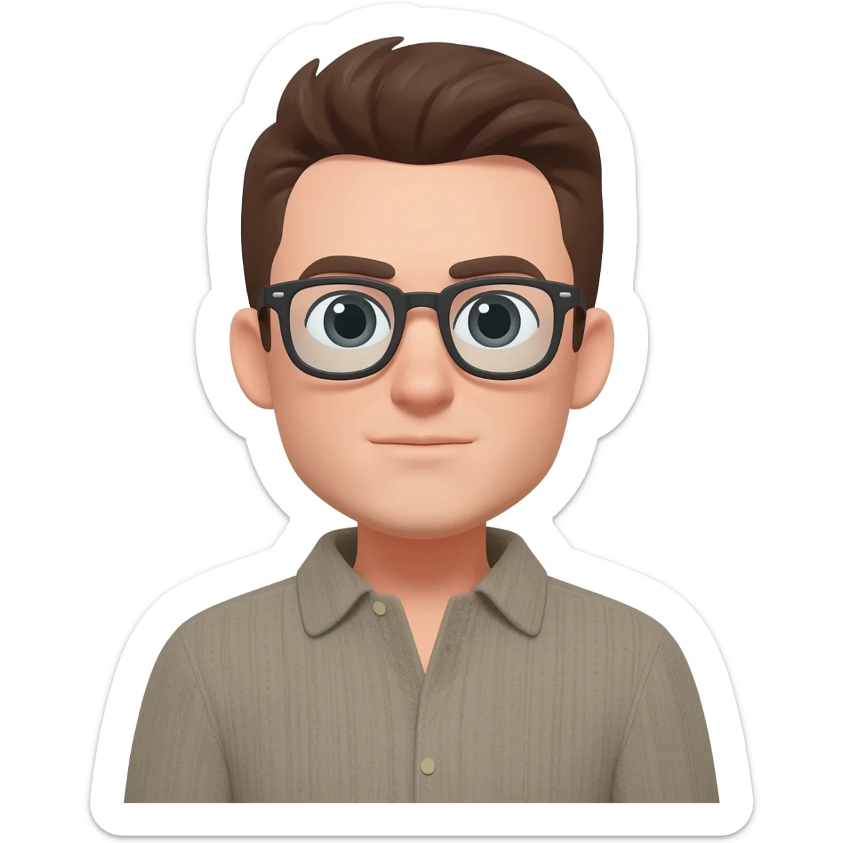 take the glasses off sticker