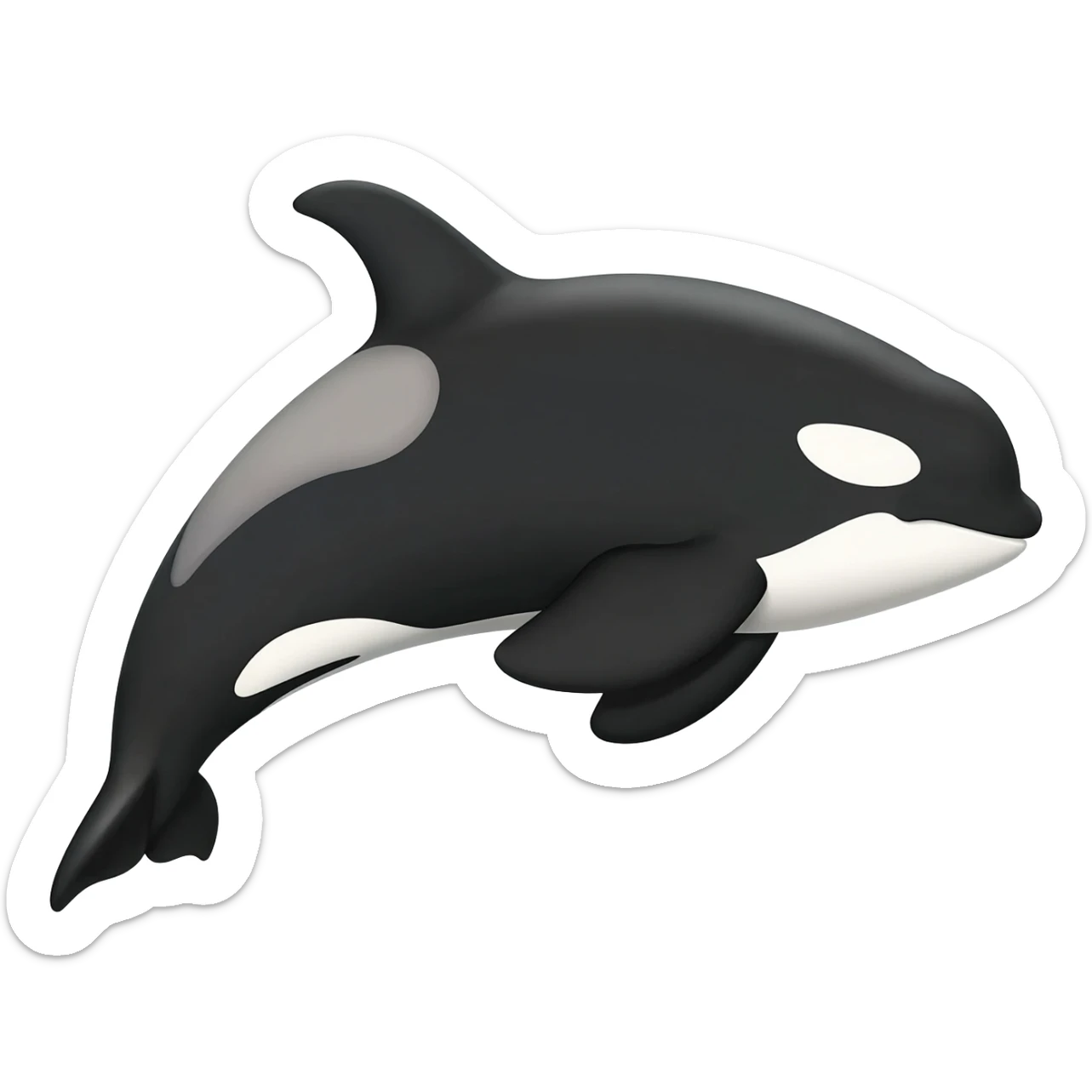 Una orca ballena saltando sticker