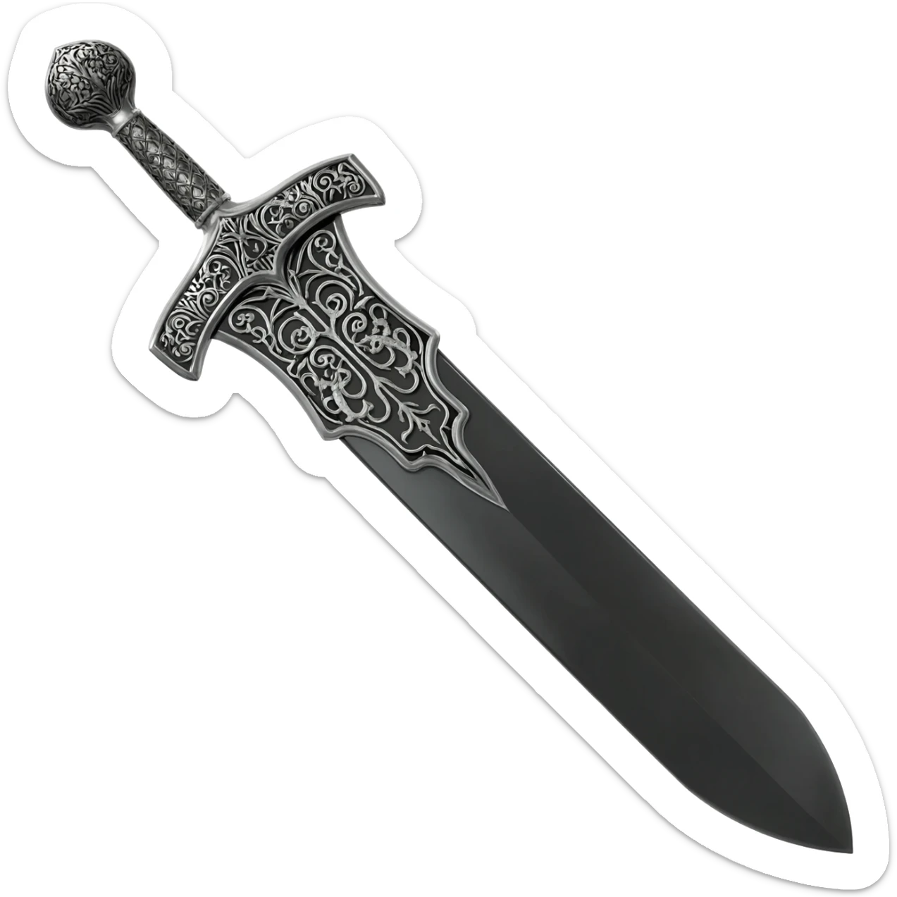 2-headed in one sword sticker