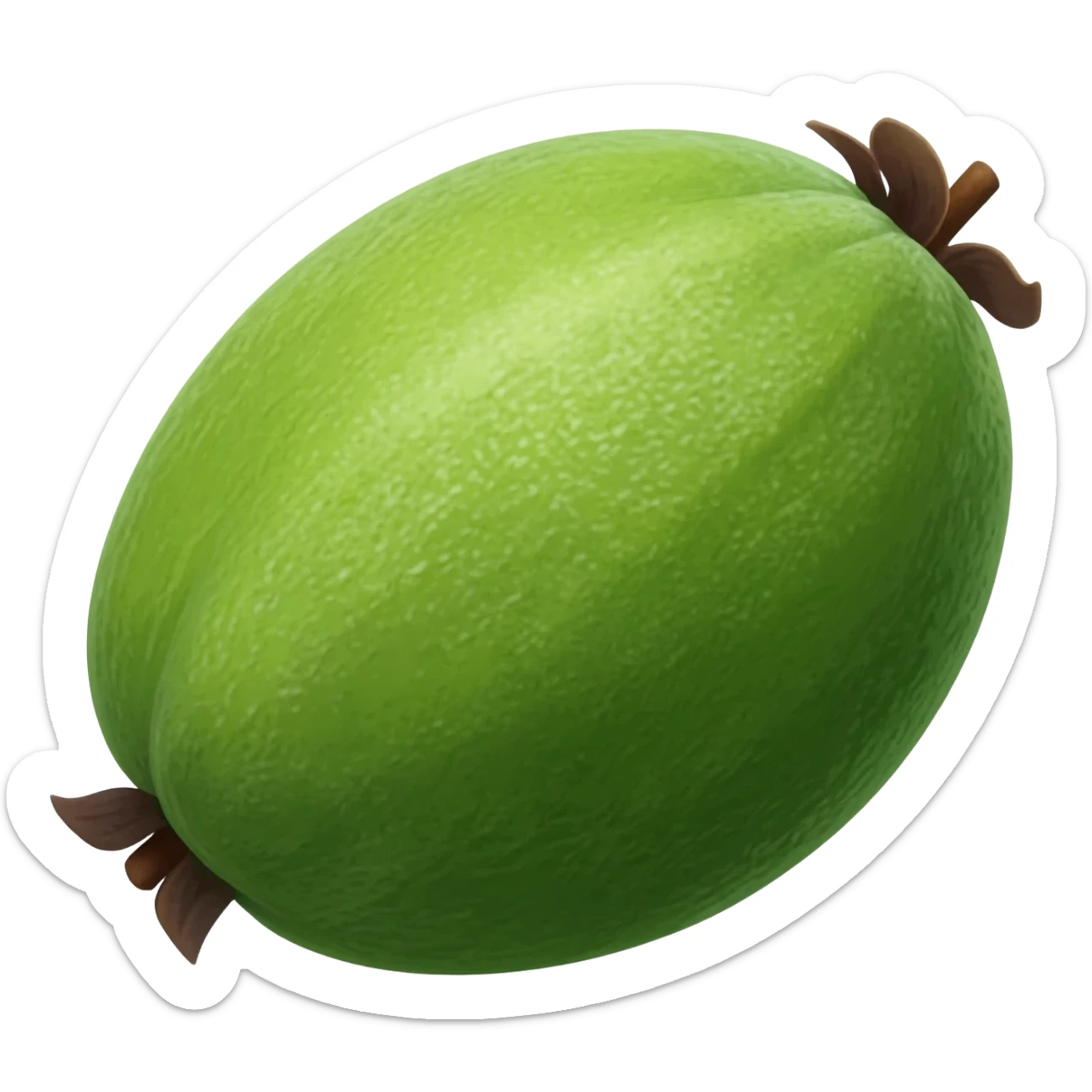 Feijoa fruit emoji sticker