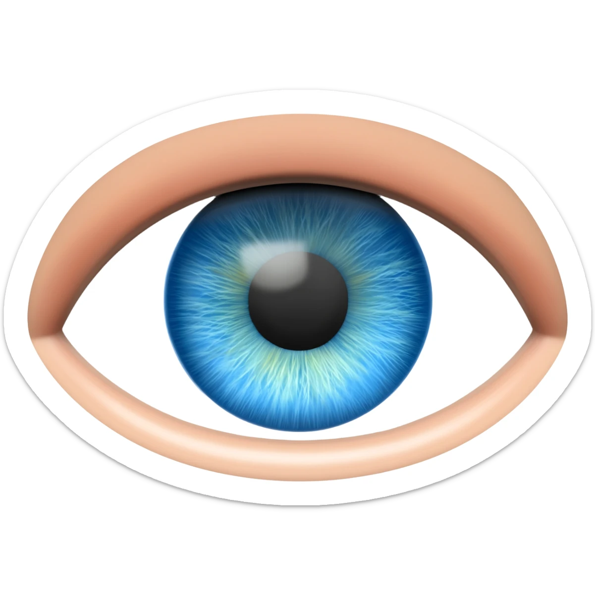 investigating eye sticker