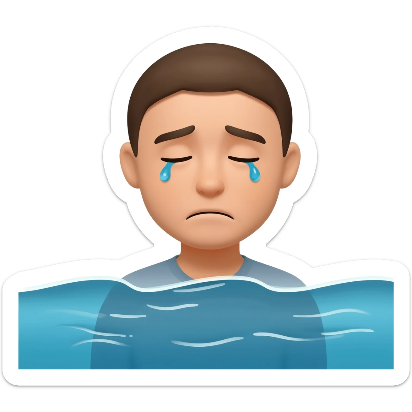 Cry me a river sticker