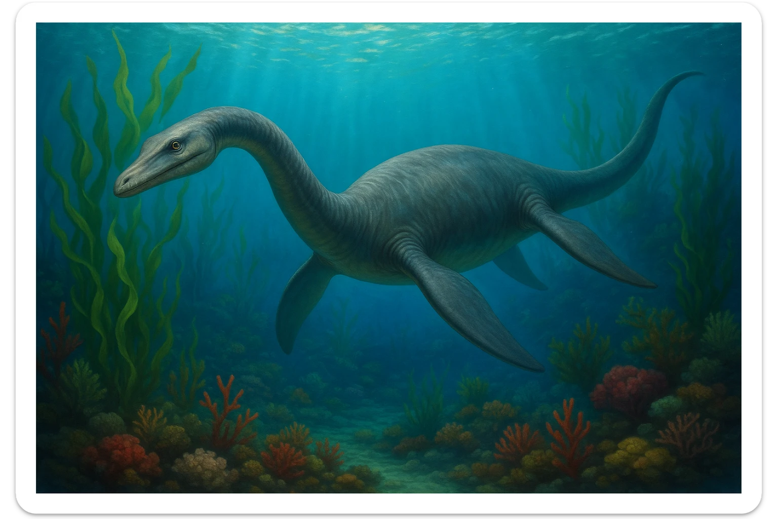 Plesiosaurus sticker