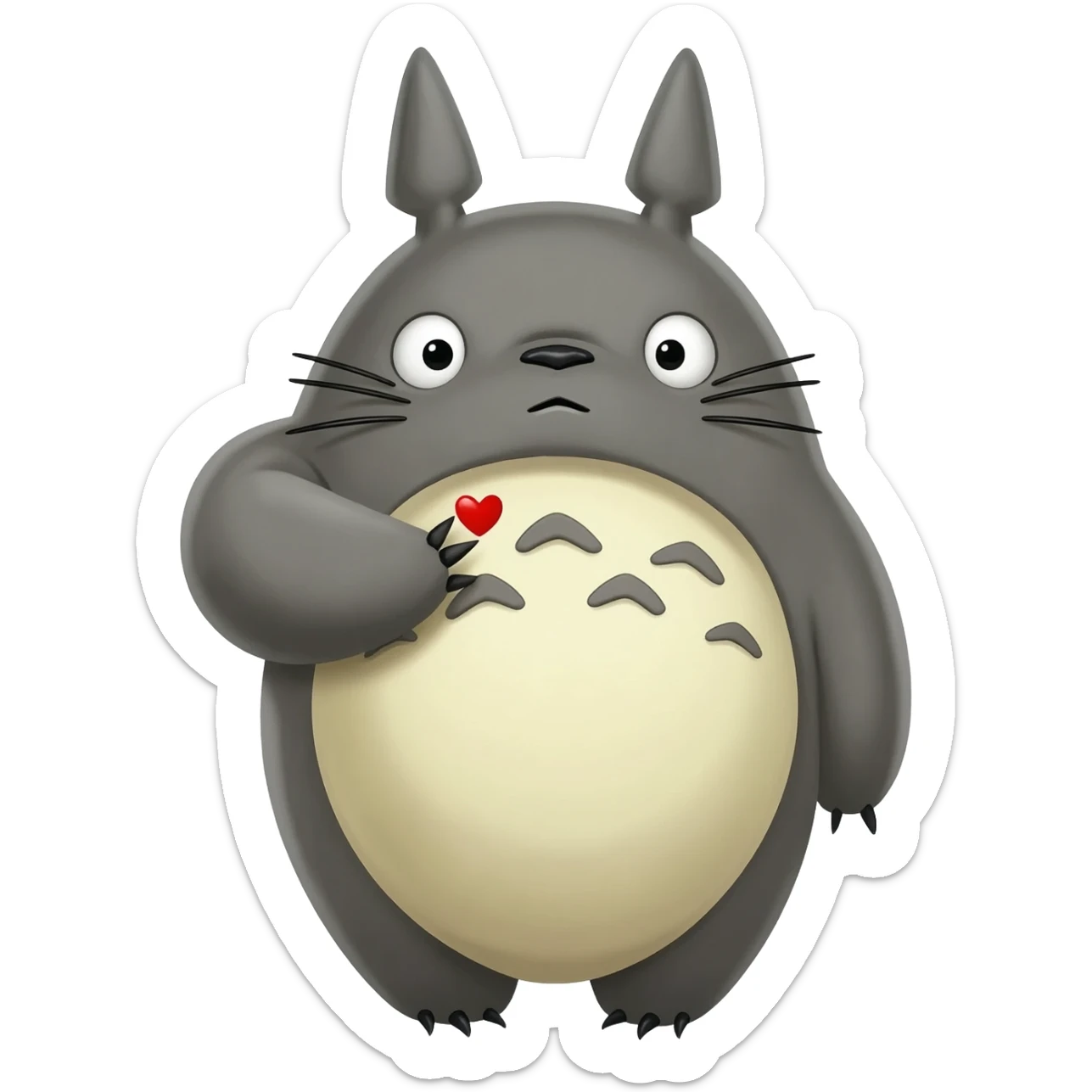 Totoro  с сердцем sticker