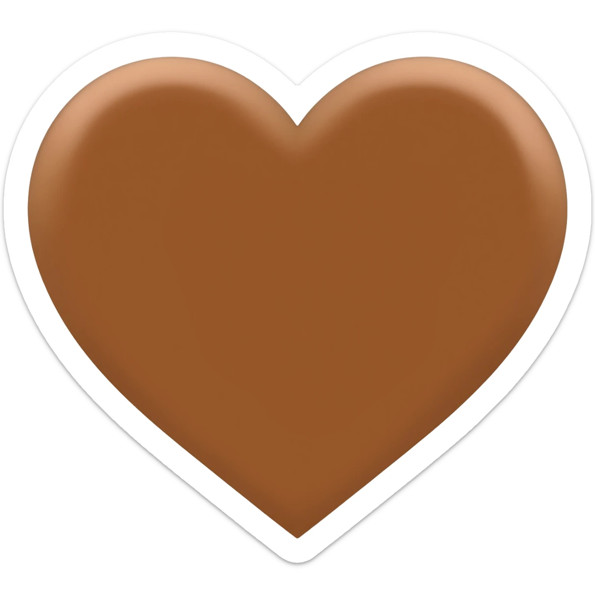 coração marrom sticker