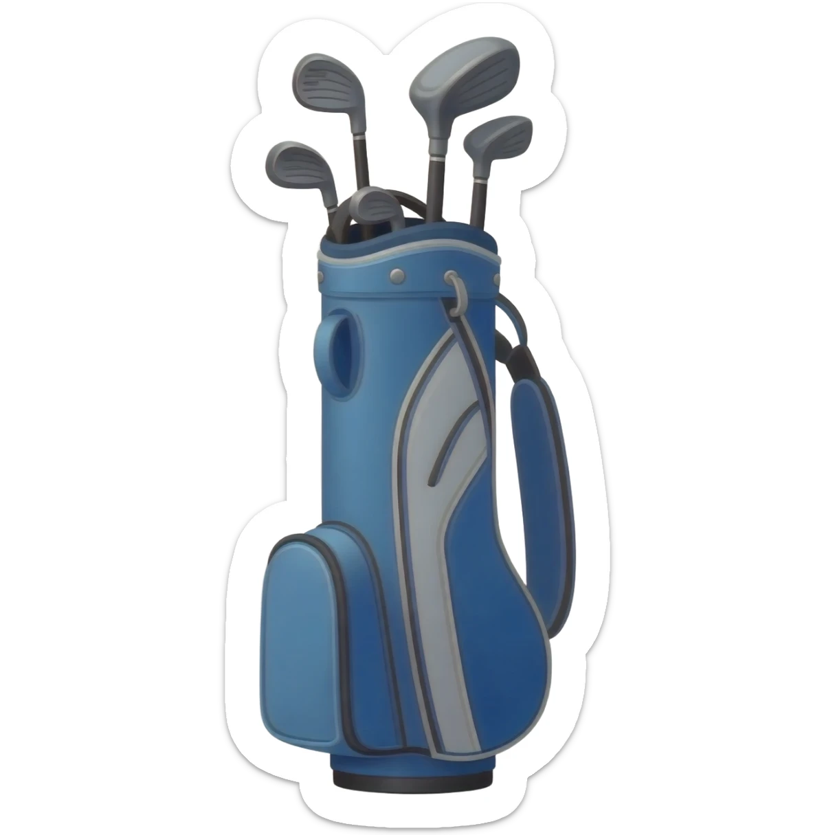 junior golf bag with transparent background sticker