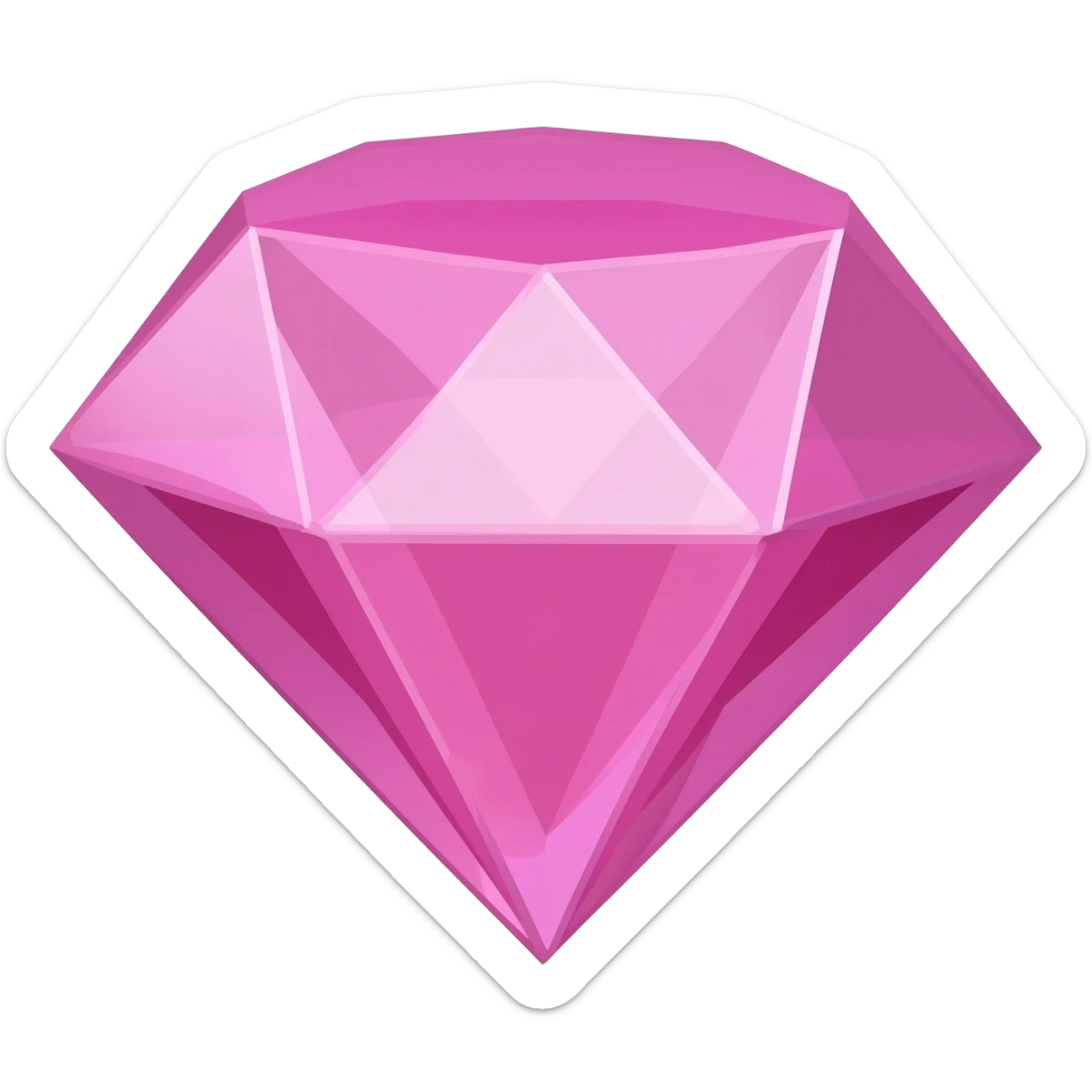 A pink diamond sticker