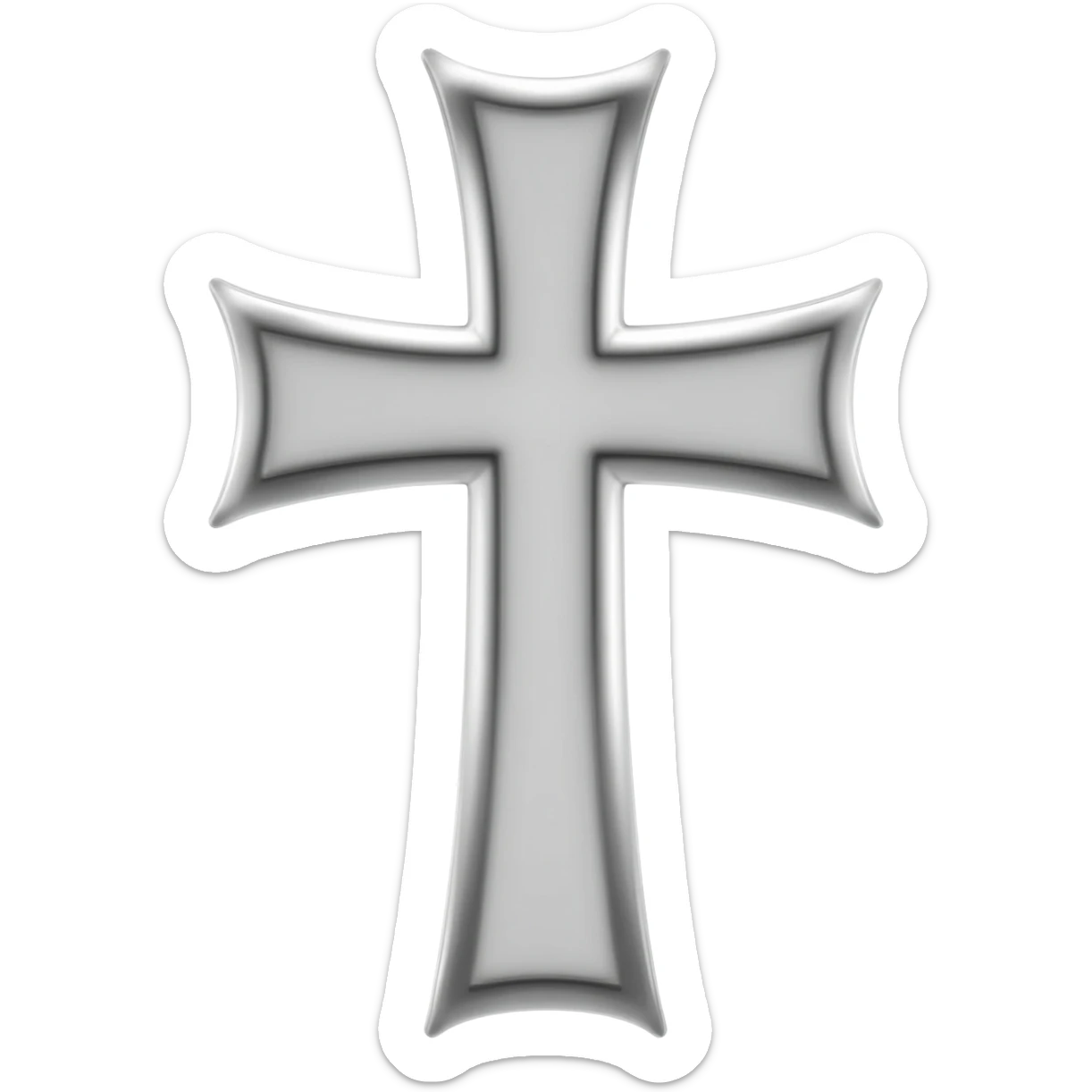 The white cross of the knights templar sticker